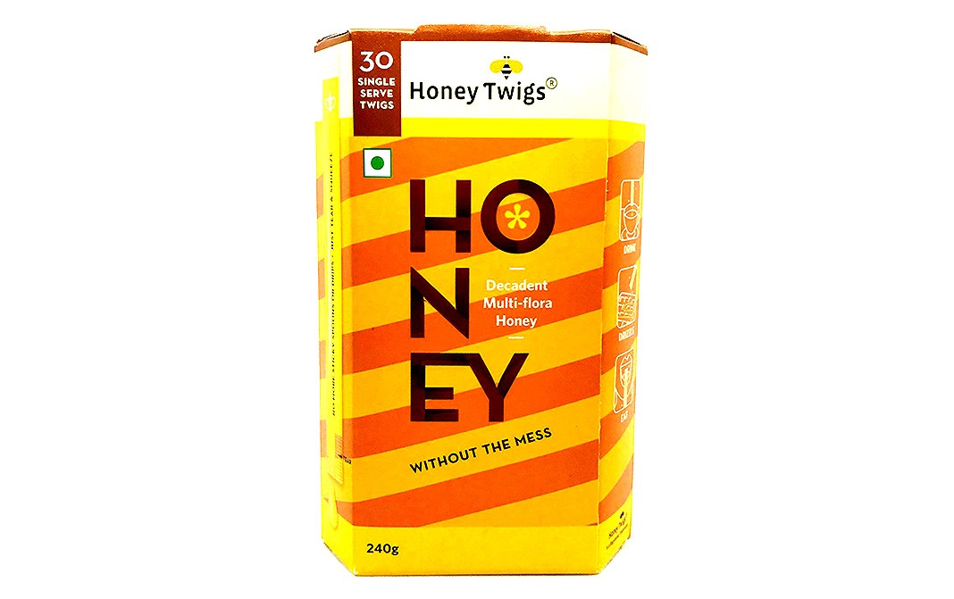 Honey Twigs Decadent MultiFlora Honey Without The Mess Jar 240 grams